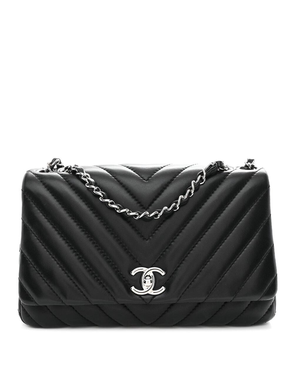 Chanel Lambskin Surpique Chevron Medium #279049C39B
